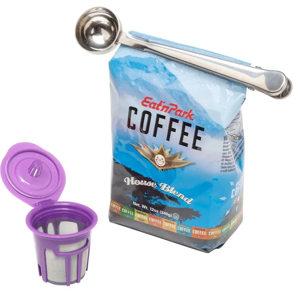 Countertop Cafe Coffe Filter and Scoop Set for Keurig 1.0 and 2.0 - Purple